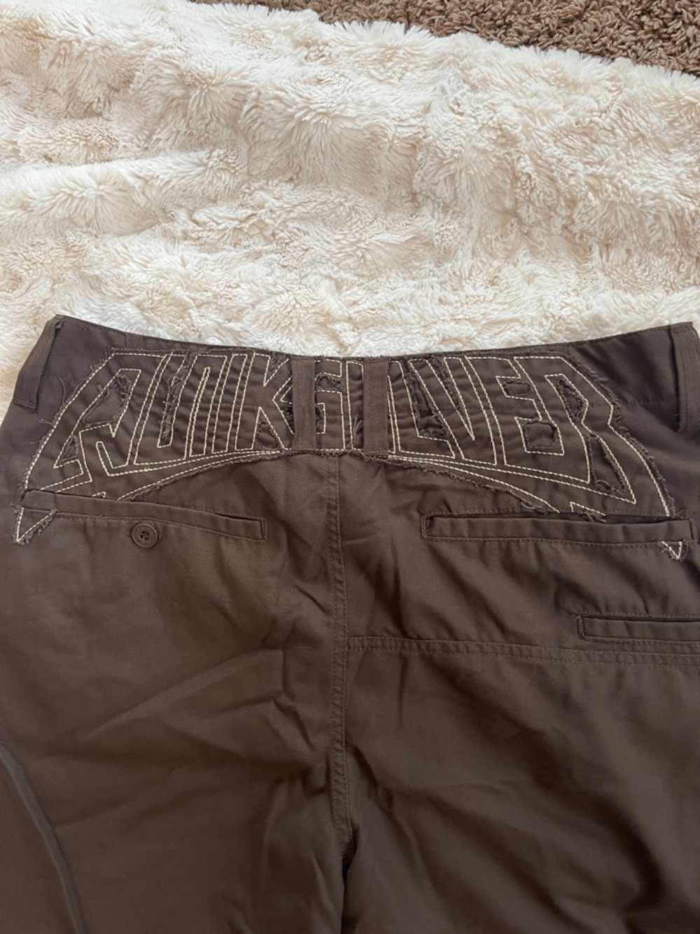 Quiksilver Men's Brown Flat Front Shorts - Picture 6 of 7
